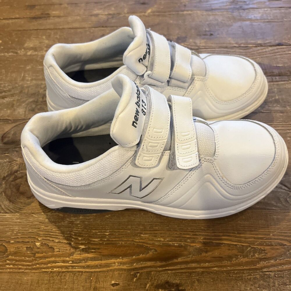 New Balance 813 Women’s Size 10 D Wide White Leather Hook & Loop Walking Shoes